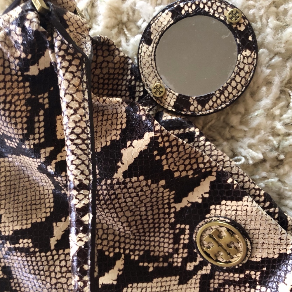 Tory Burch  Python Embossed Bag